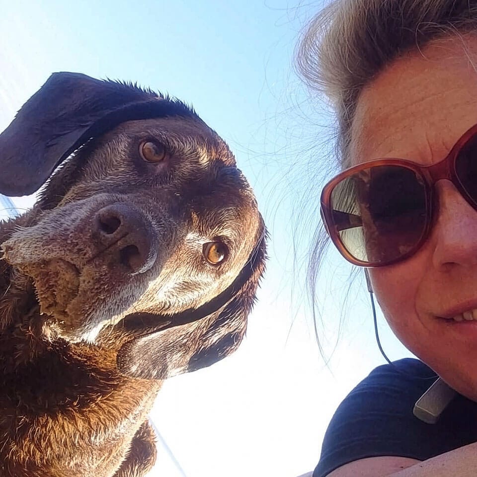 Keren and Ralph the Support Dog