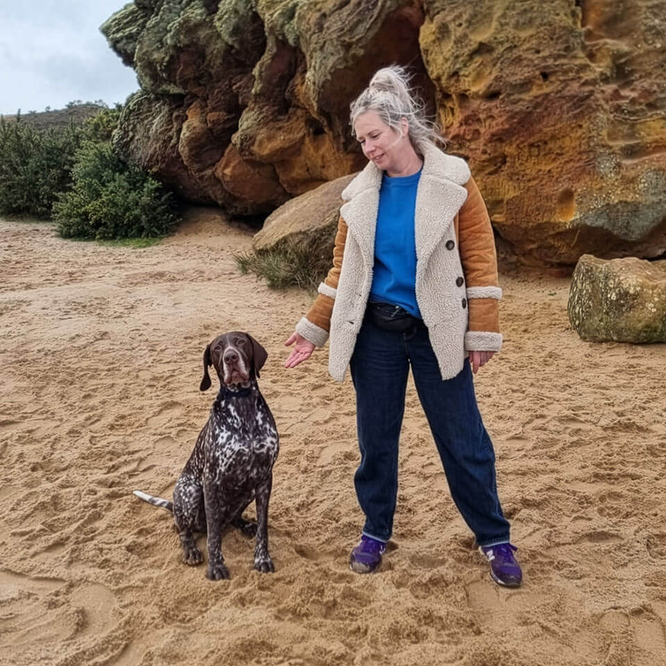 Keren and obedient dog